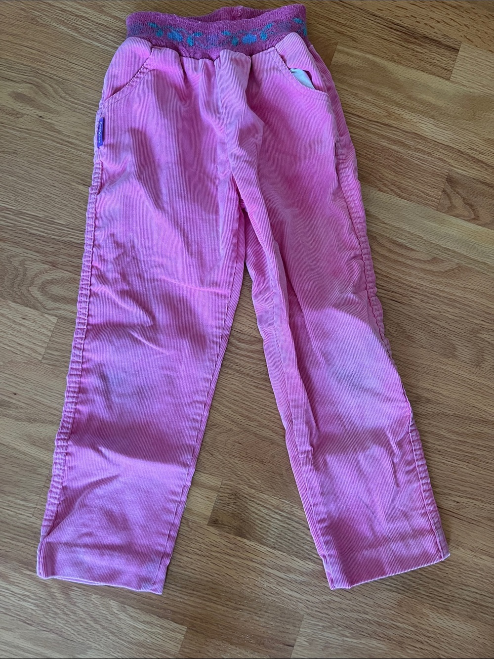 Vintage Oshkosh Girls' Pink Corduroy Pull-On Pants 6x